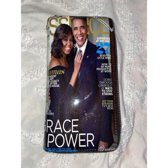 Essence Obama & Wife Clutch Wallet EUC - Picture 1 of 3
